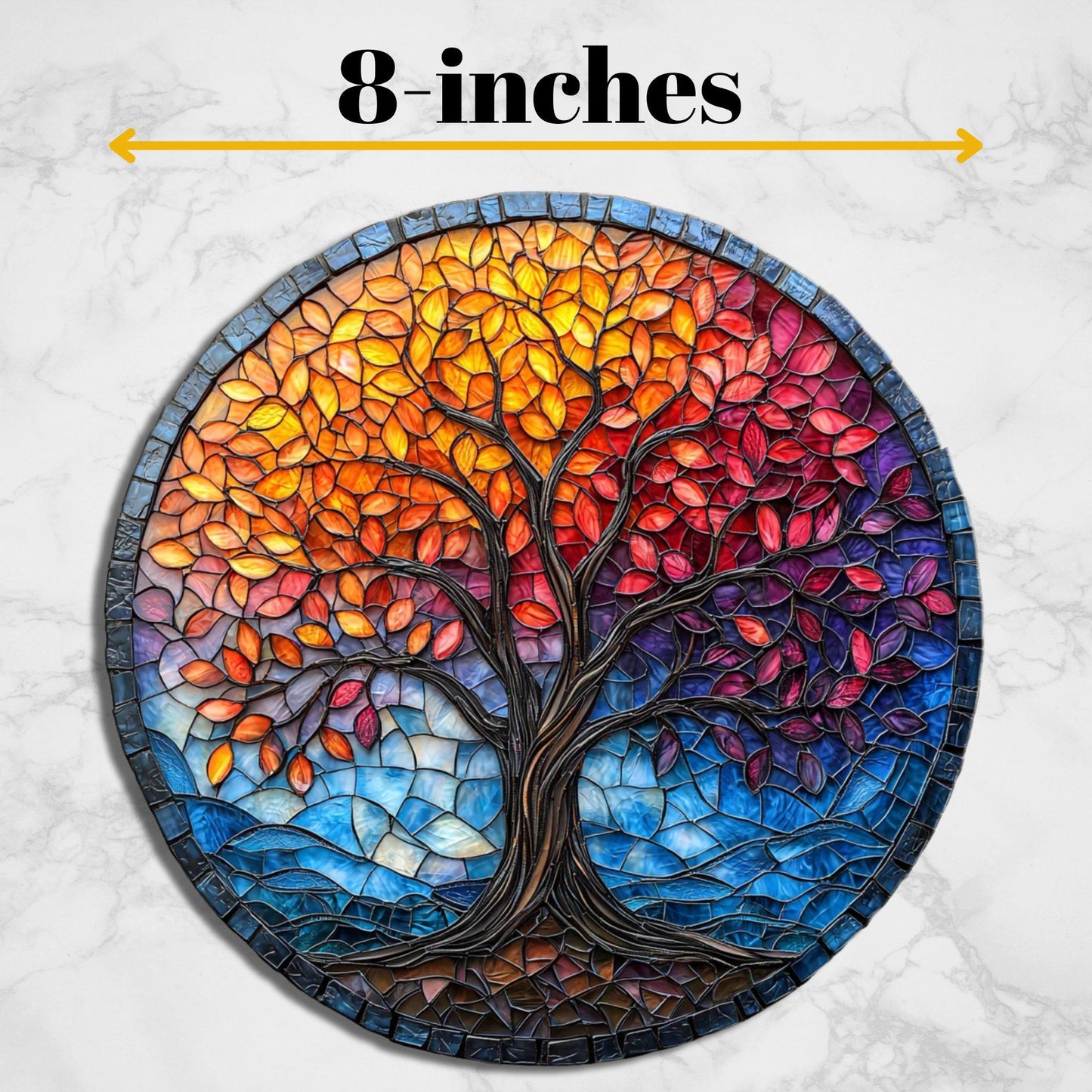 Tree of Life Glass Cutting Board Trivet Hot Plate Charcuterie Board Gift for Her Mom Christmas Housewarming