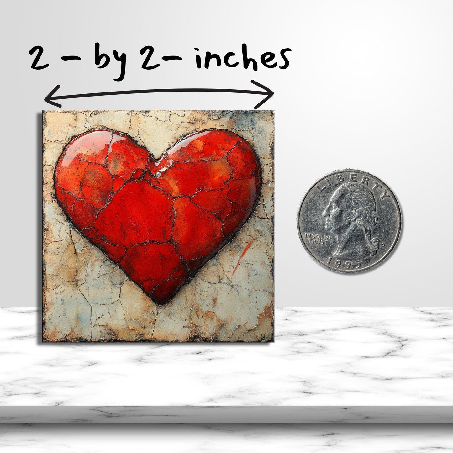 Heart Gold Framed Refrigerator Magnet, Mini Art, Grand Millennial Style, Artful Kitchen Decor, Gift for Her fridgescaping