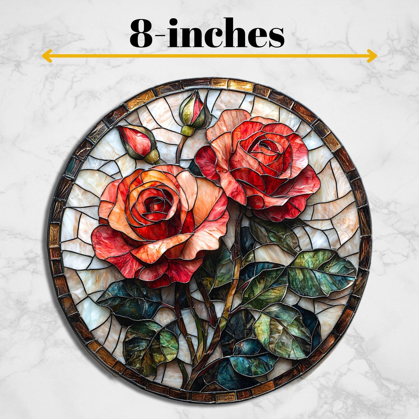 Roses Glass Cutting Board Trivet Hot Plate Charcuterie Board Gift for Her Mom Christmas Housewarming