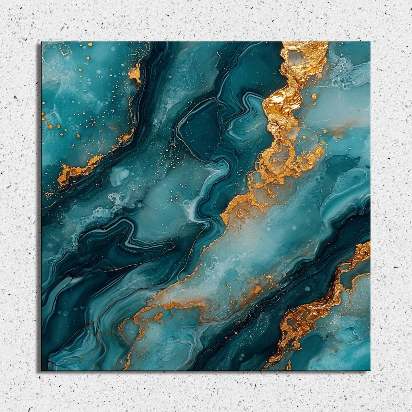 Turquoise and copper Fridge Magnet 2-inch Strong Refrigerator Magnet Kitchen Decor Dopamine Ceramic Tile Art Gift for Her fridgescaping