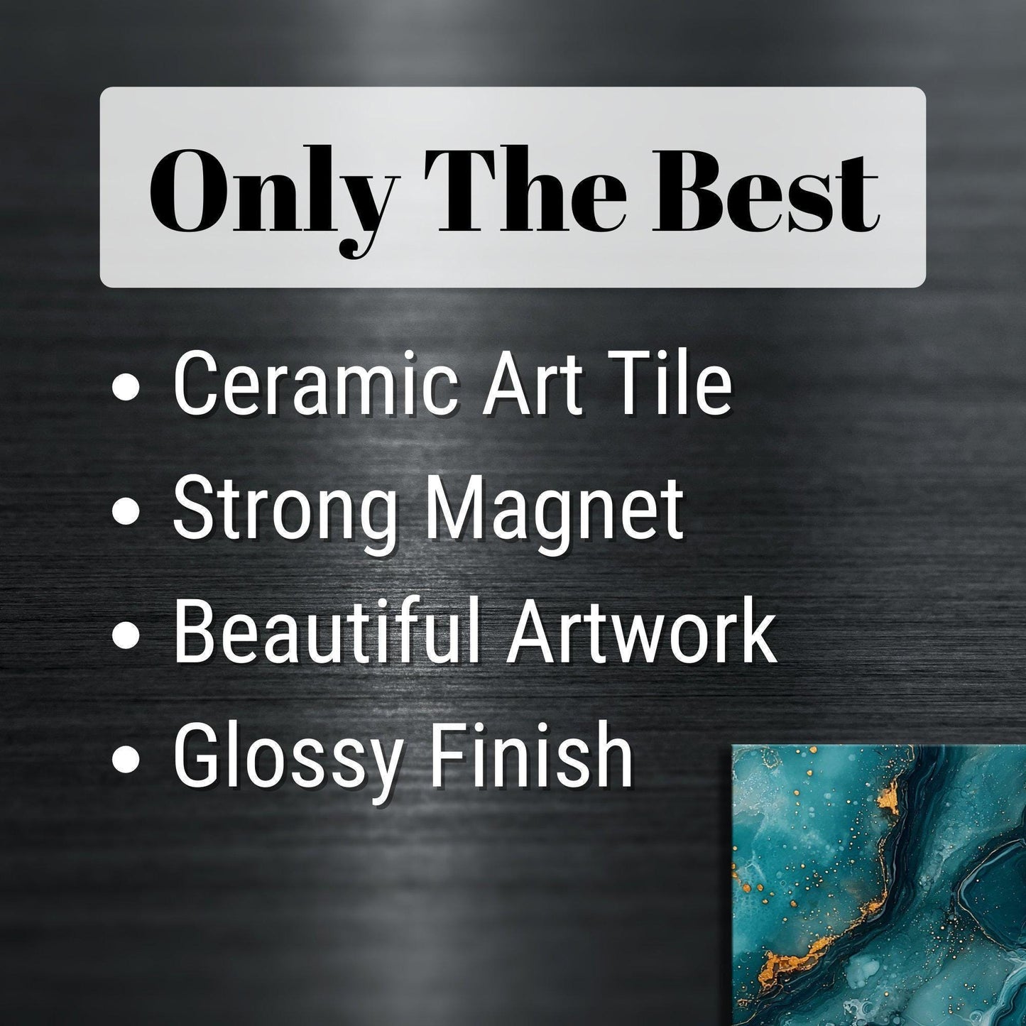 Turquoise and copper Fridge Magnet 2-inch Strong Refrigerator Magnet Kitchen Decor Dopamine Ceramic Tile Art Gift for Her fridgescaping