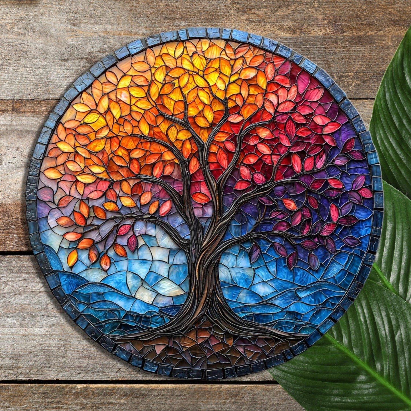 Tree of Life Glass Cutting Board Trivet Hot Plate Charcuterie Board Gift for Her Mom Christmas Housewarming