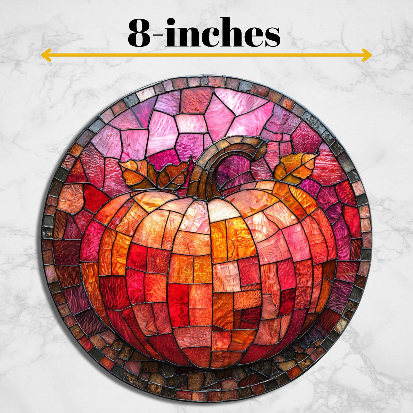 Pink Pumpkin Glass Cutting Board Trivet Hot Plate Charcuterie Board Gift for Her Mom Christmas Housewarming