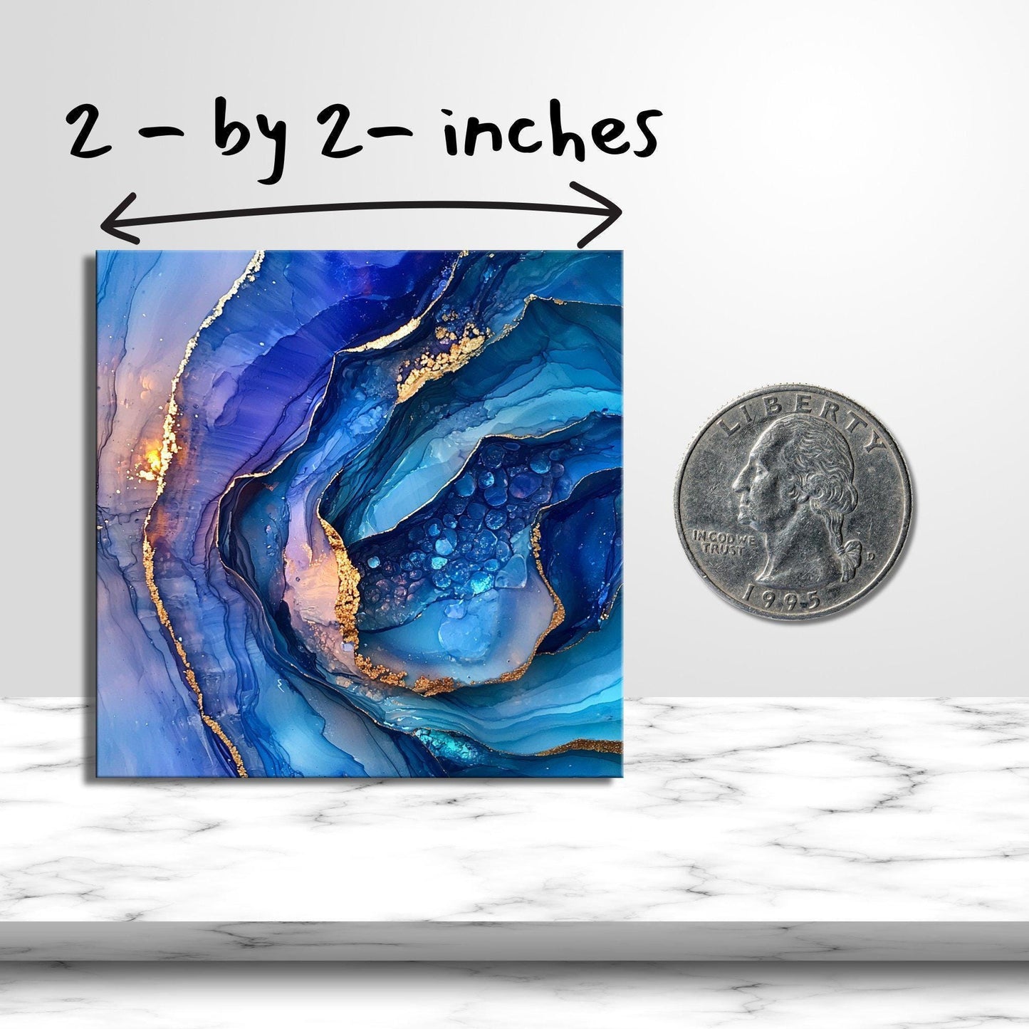 Fridge Magnet 2-inch Strong Refrigerator Magnet Kitchen Decor Dopamine Ceramic Tile Art Gift for Her fridgescaping