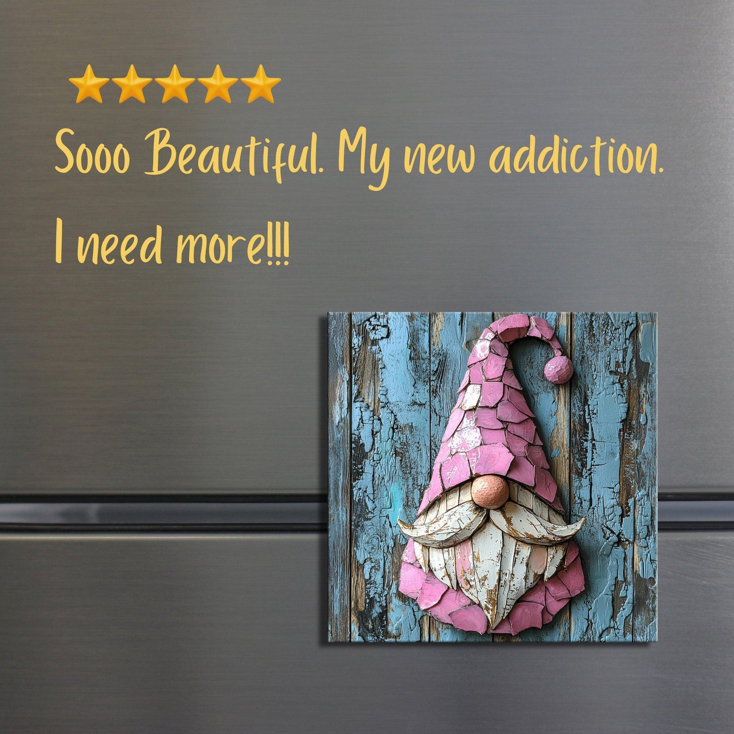 Pink Christmas Gmone Fridge Magnet 2-inch Strong Refrigerator Magnet Kitchen Decor Dopamine Ceramic Tile Art Gift for Her fridgescaping