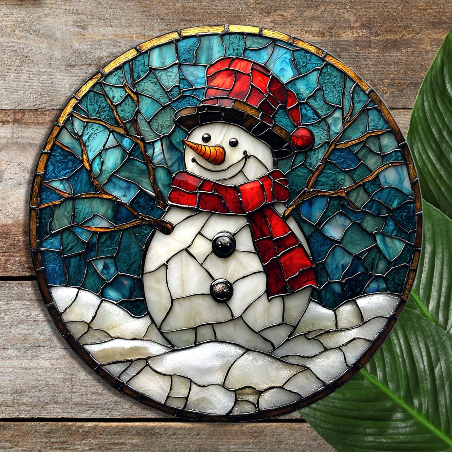 Snowman Glass Cutting Board Trivet Hot Plate Charcuterie Board Gift for Her Mom Christmas Housewarming