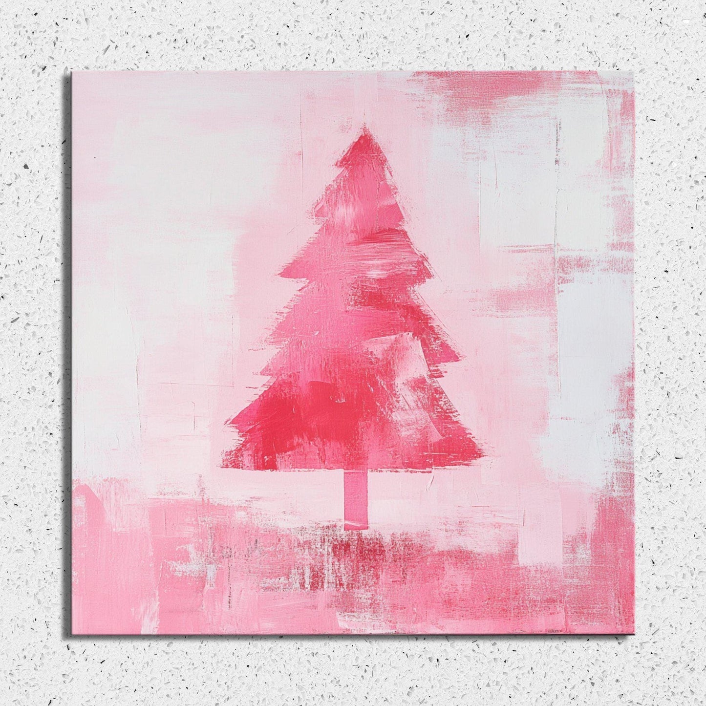 Pink Christmas Tree Scandinavian Fridge Magnet 2-inch Strong Refrigerator Magnet Kitchen Decor Dopamine Ceramic Tile Art Gift Her