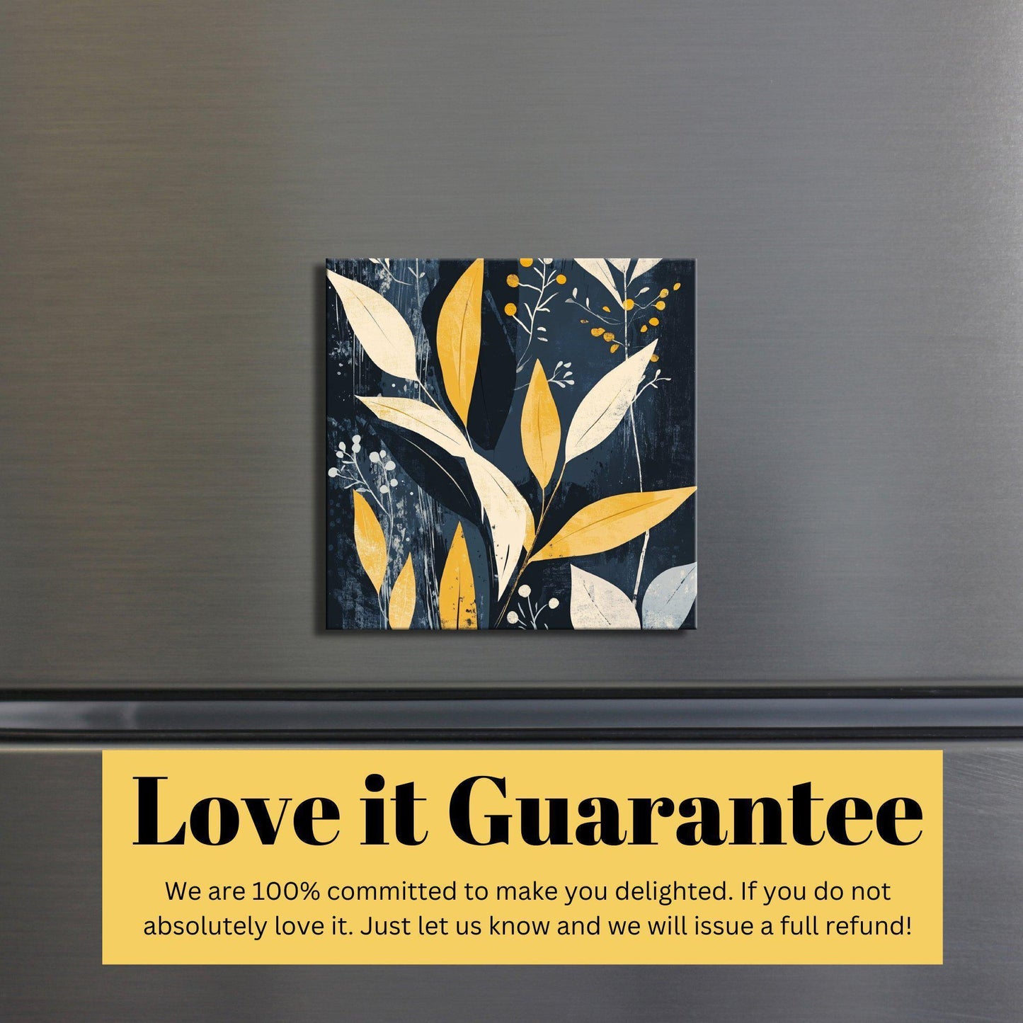 Scandinavian Floral Fridge Magnet 2-inch Strong Refrigerator Magnet Kitchen Decor Dopamine Ceramic Tile Art Gift for Her fridgescaping