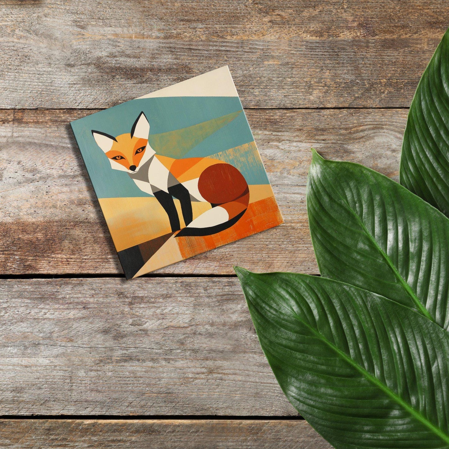 Fox Scandinavian Fridge Magnet 2-inch Strong Refrigerator Magnet Kitchen Decor Dopamine Ceramic Tile Art Gift for Her fridgescaping