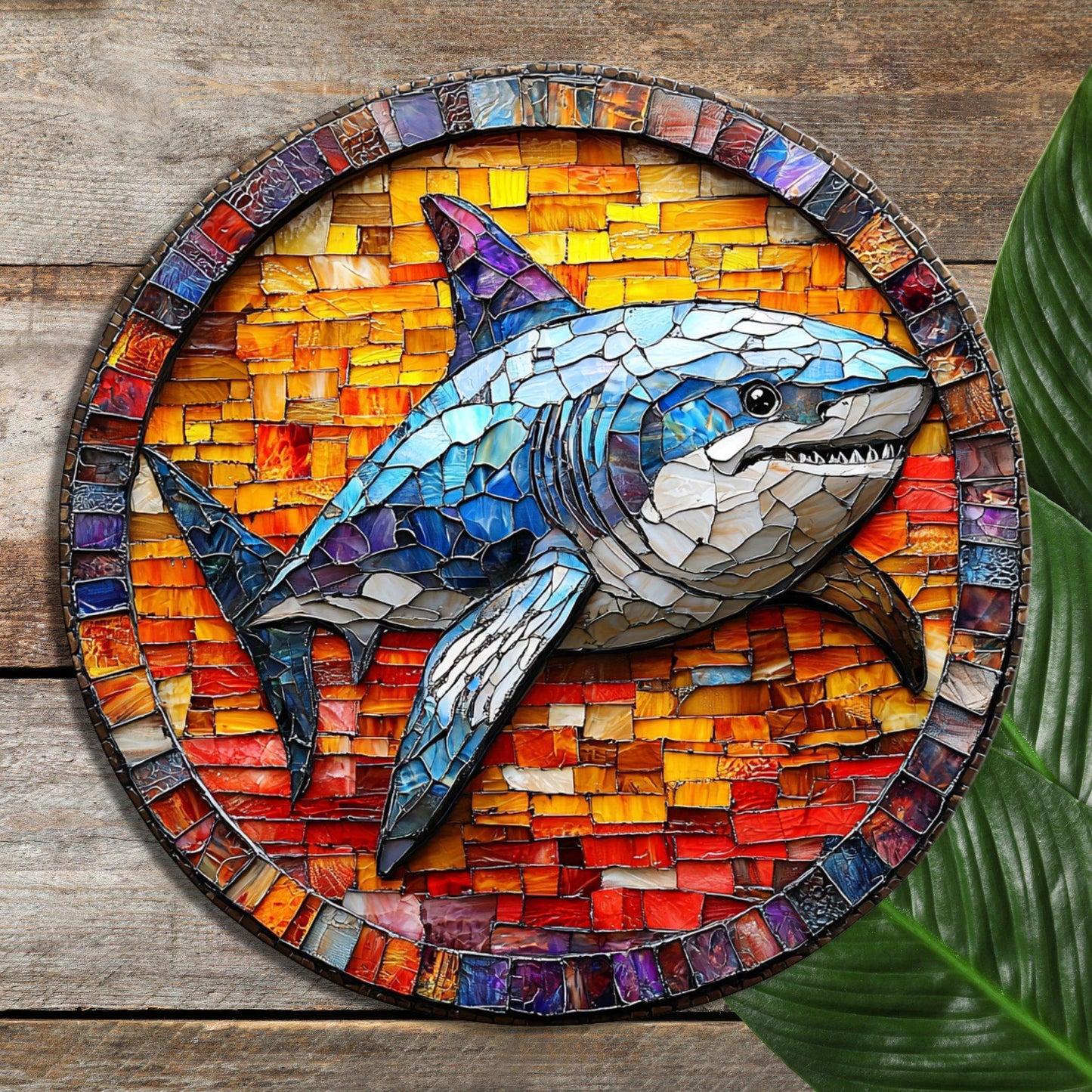 Shark Coochie Glass Cutting Board Trivet Hot Plate Charcuterie Board Gift for Her Mom Christmas Housewarming