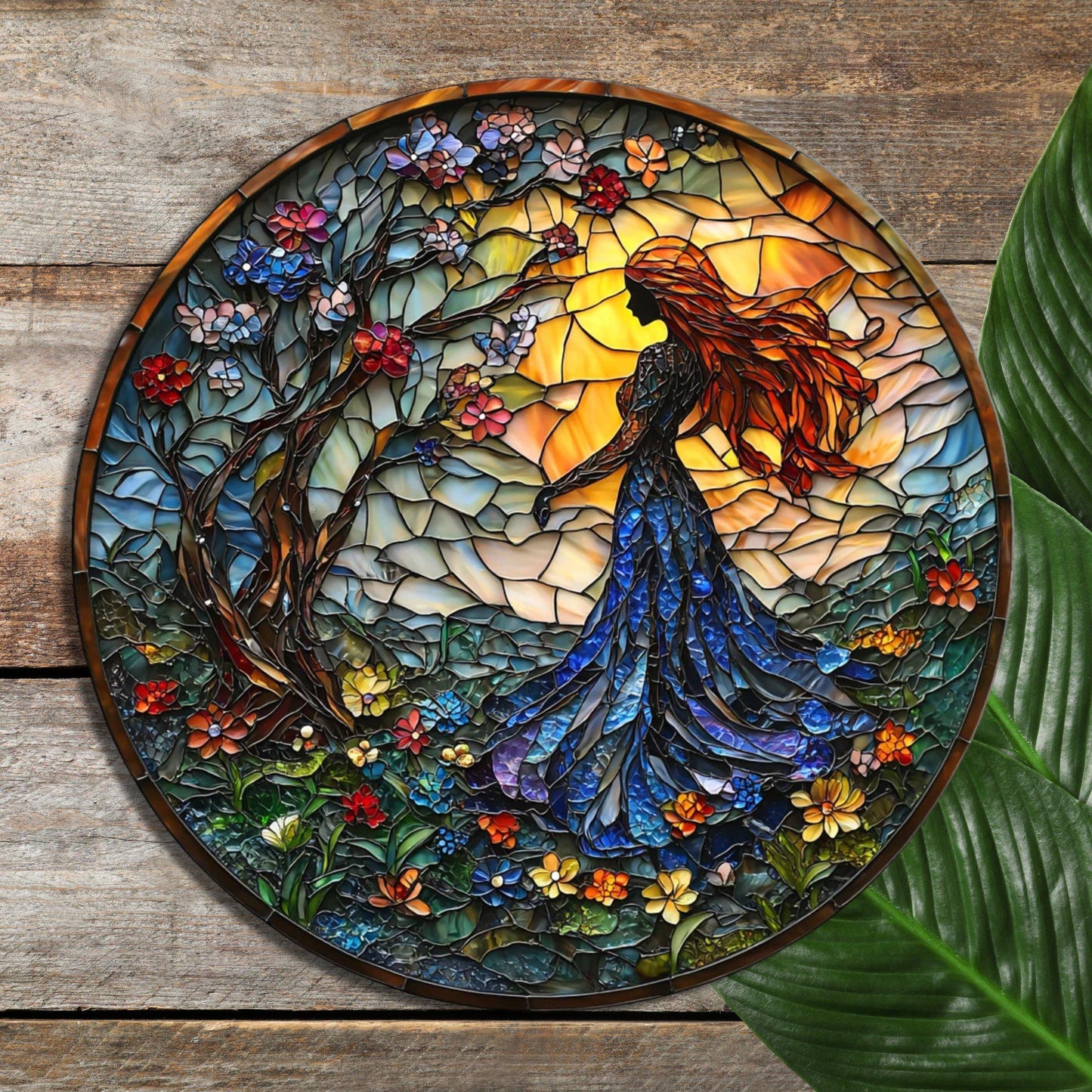 Fairy Garden Glass Cutting Board Trivet Hot Plate Charcuterie Board Gift for Her Mom Christmas Housewarming