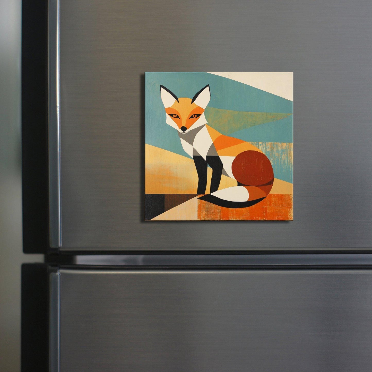 Fox Scandinavian Fridge Magnet 2-inch Strong Refrigerator Magnet Kitchen Decor Dopamine Ceramic Tile Art Gift for Her fridgescaping