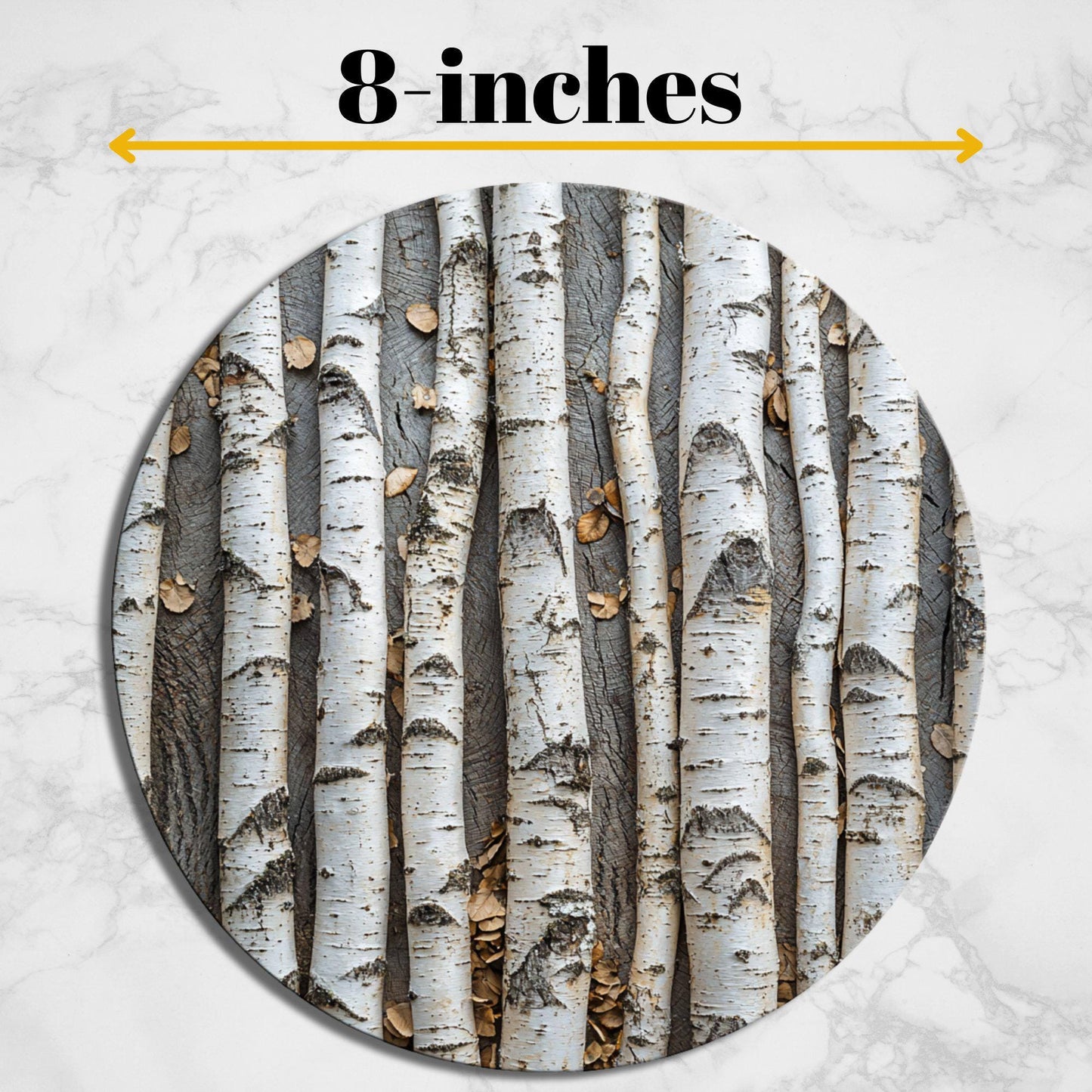 White Birch Trees Glass Cutting Board Trivet Hot Plate Charcuterie Board Gift for Her Mom Christmas Housewarming