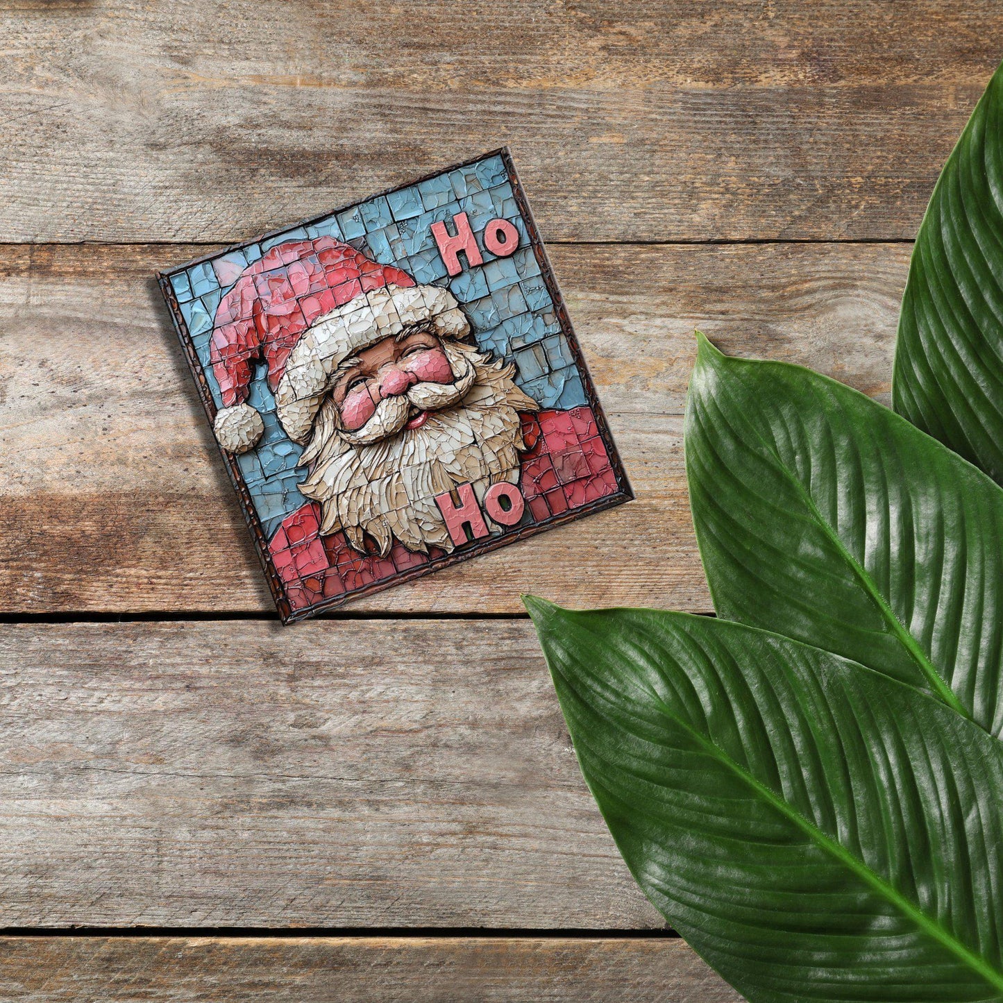 Pink Ho Ho Ho Fridge Magnet 2-inch Strong Refrigerator Magnet Kitchen Decor Dopamine Ceramic Tile Art Gift for Her fridgescaping