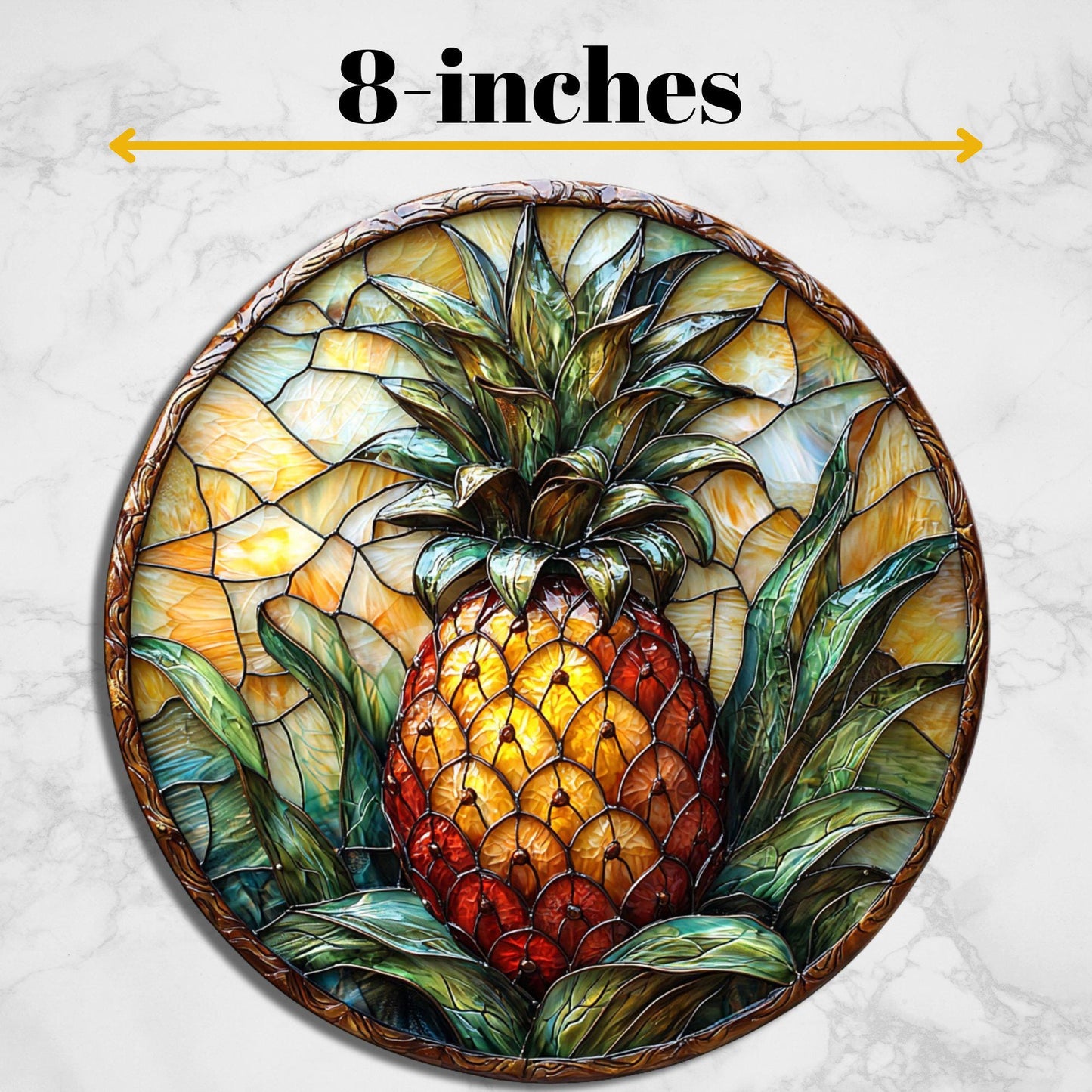 Pineapple Glass Cutting Board Trivet Hot Plate Charcuterie Board Gift for Her Mom Christmas Housewarming