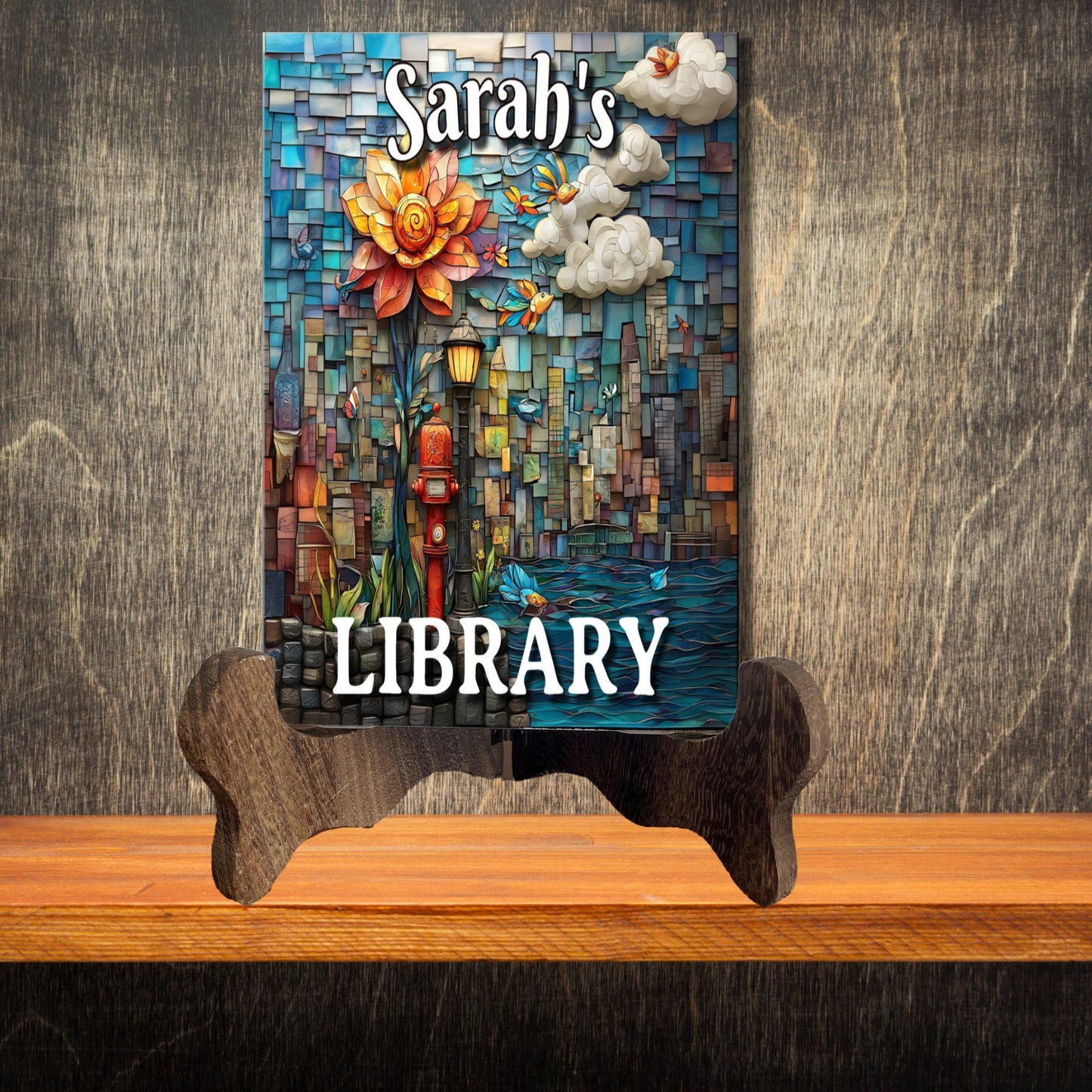 City Personalized Library Sign Bookish Beste Gift Booktok Bookloving Book Lover