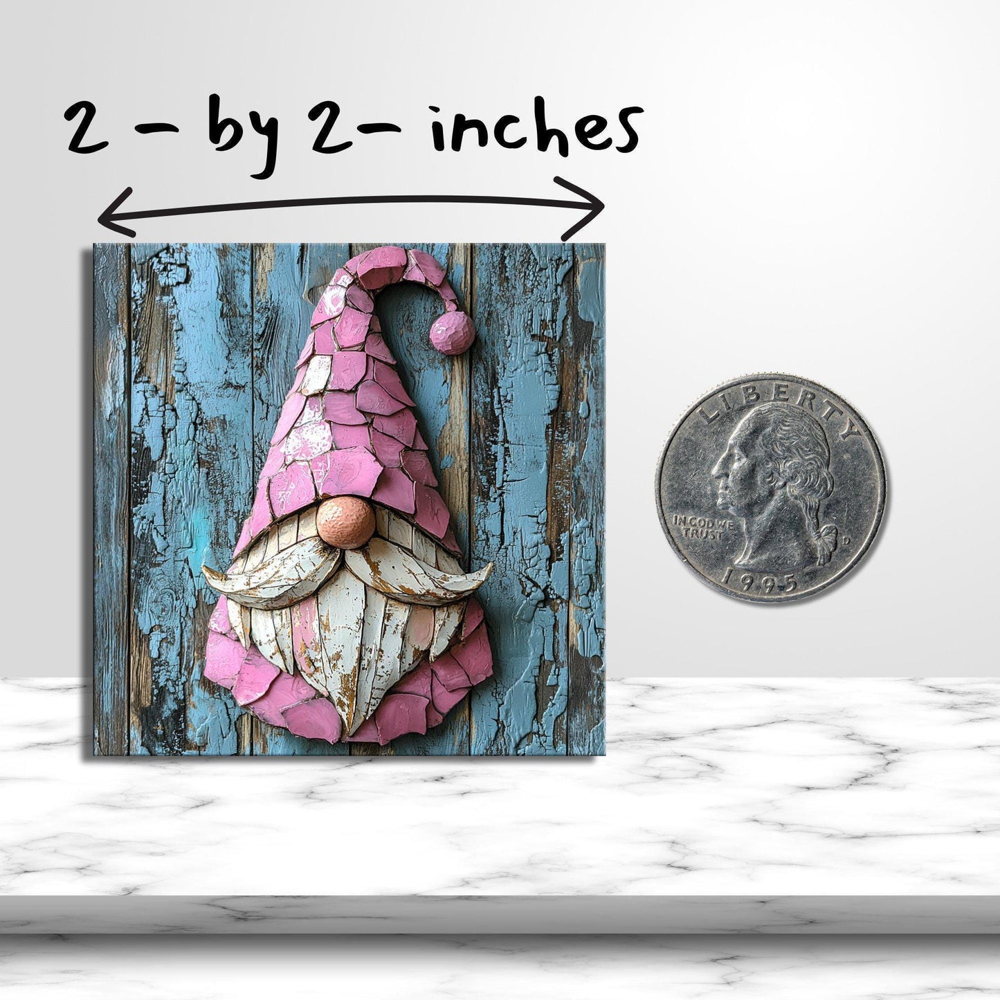 Pink Christmas Gmone Fridge Magnet 2-inch Strong Refrigerator Magnet Kitchen Decor Dopamine Ceramic Tile Art Gift for Her fridgescaping